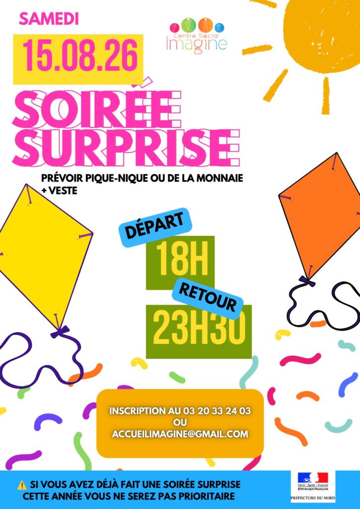 Soirée surprise du 15 août 2026