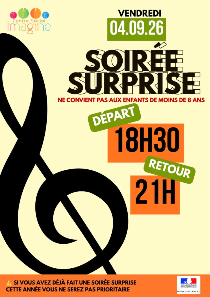 Soirée surprise du 4 septembre 2026